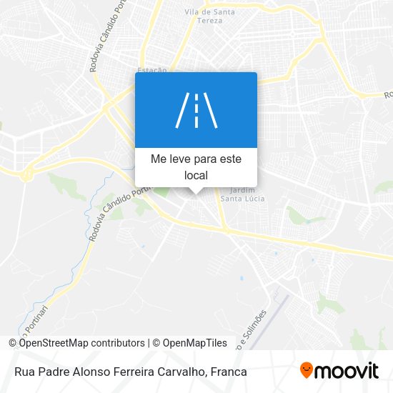 Rua Padre Alonso Ferreira Carvalho mapa