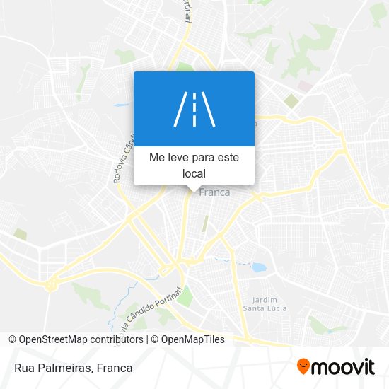 Rua Palmeiras mapa