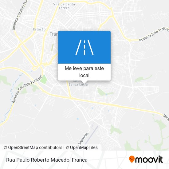Rua Paulo Roberto Macedo mapa