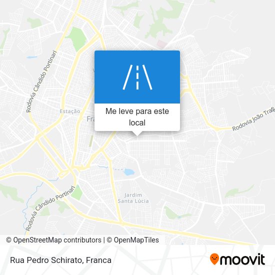 Rua Pedro Schirato mapa