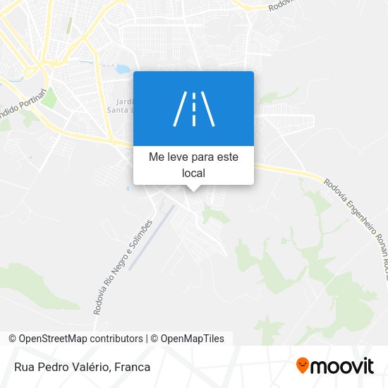 Rua Pedro Valério mapa