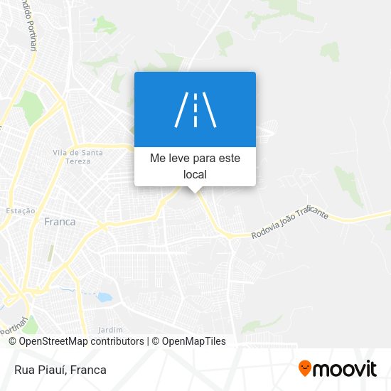 Rua Piauí mapa