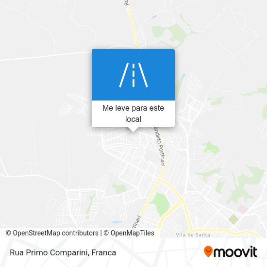 Rua Primo Comparini mapa