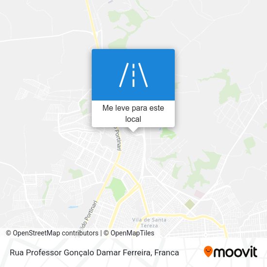 Rua Professor Gonçalo Damar Ferreira mapa