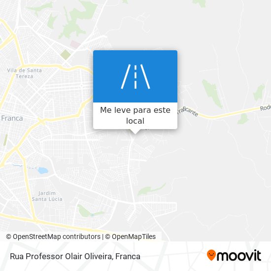 Rua Professor Olair Oliveira mapa