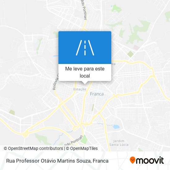 Rua Professor Otávio Martins Souza mapa