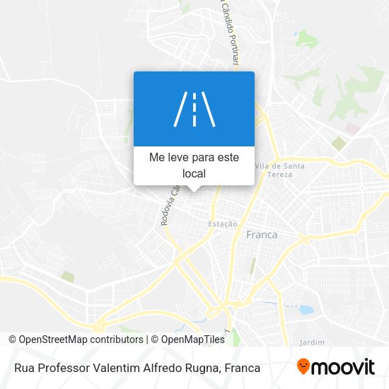 Rua Professor Valentim Alfredo Rugna mapa
