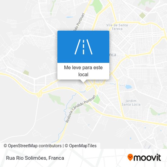 Rua Rio Solimões mapa