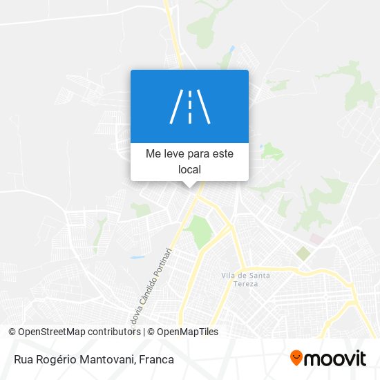 Rua Rogério Mantovani mapa