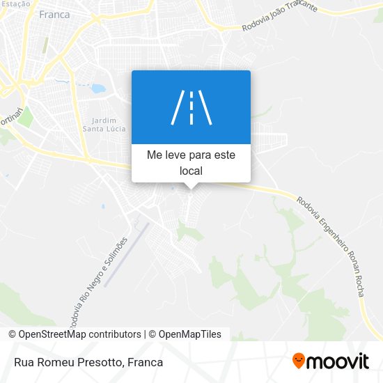 Rua Romeu Presotto mapa