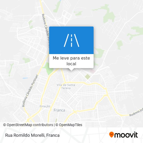 Rua Romildo Morelli mapa