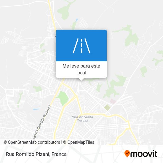 Rua Romildo Pizani mapa