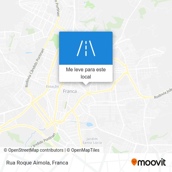Rua Roque Aímola mapa