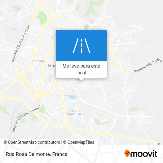 Rua Rosa Delmonte mapa