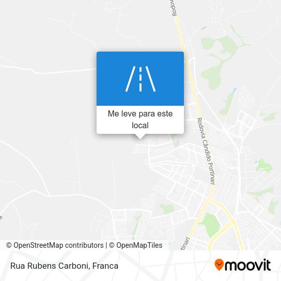 Rua Rubens Carboni mapa