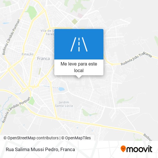 Rua Salima Mussi Pedro mapa