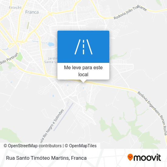 Rua Santo Timóteo Martins mapa