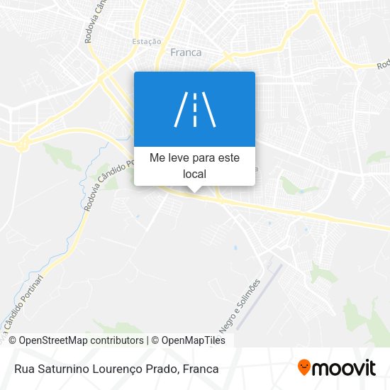 Rua Saturnino Lourenço Prado mapa
