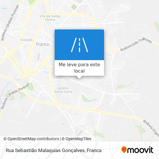 Rua Sebastião Malaquias Gonçalves mapa