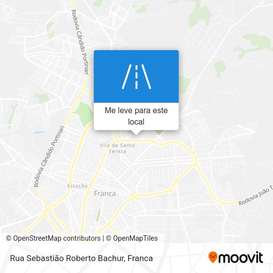 Rua Sebastião Roberto Bachur mapa