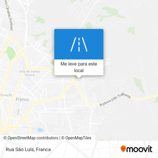 Rua São Luís mapa