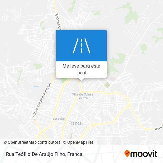 Rua Teófilo De Araújo Filho mapa