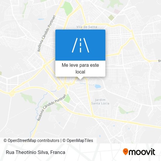 Rua Theotínio Silva mapa