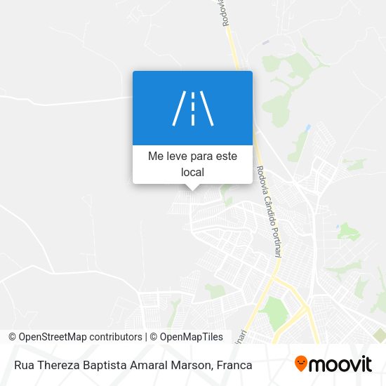 Rua Thereza Baptista Amaral Marson mapa