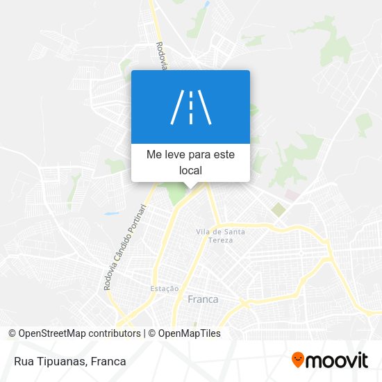 Rua Tipuanas mapa