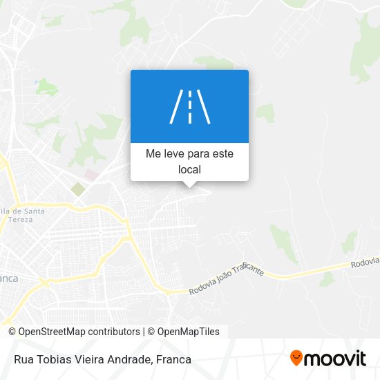 Rua Tobias Vieira Andrade mapa