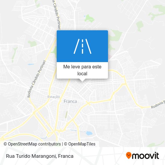 Rua Turido Marangoni mapa