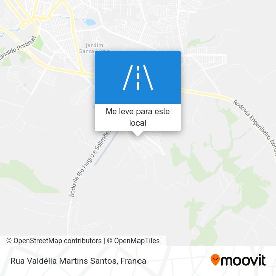 Rua Valdélia Martins Santos mapa