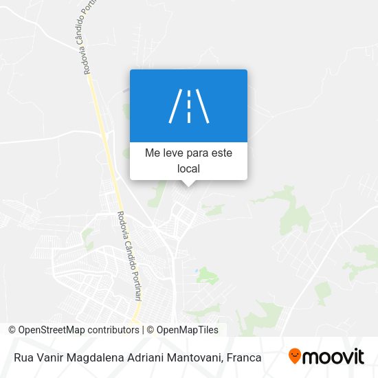 Rua Vanir Magdalena Adriani Mantovani mapa