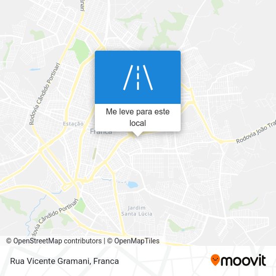 Rua Vicente Gramani mapa