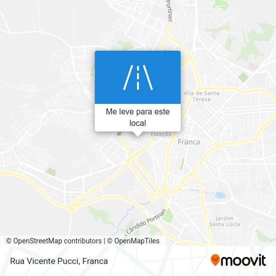Rua Vicente Pucci mapa