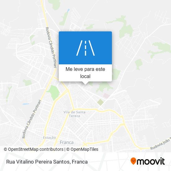 Rua Vitalino Pereira Santos mapa