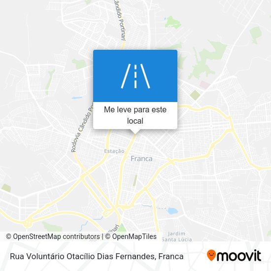 Rua Voluntário Otacílio Dias Fernandes mapa