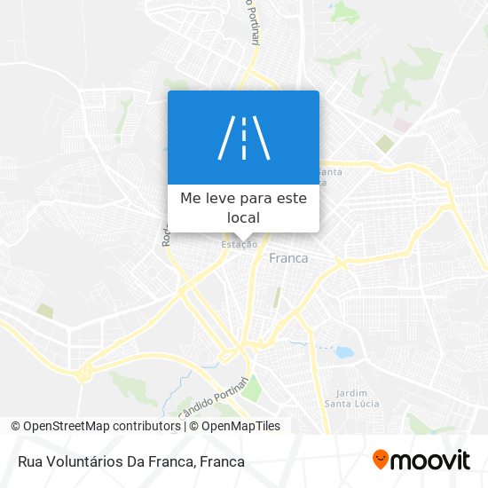 Rua Voluntários Da Franca mapa