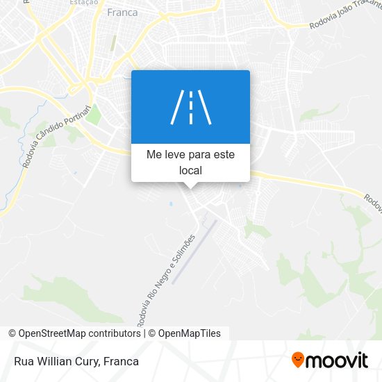 Rua Willian Cury mapa
