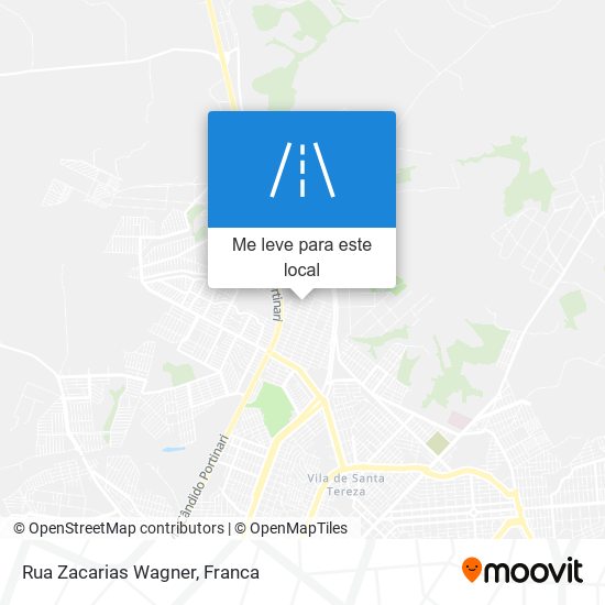 Rua Zacarias Wagner mapa