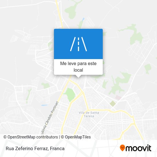 Rua Zeferino Ferraz mapa