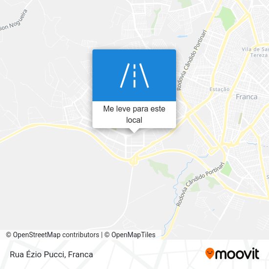 Rua Ézio Pucci mapa