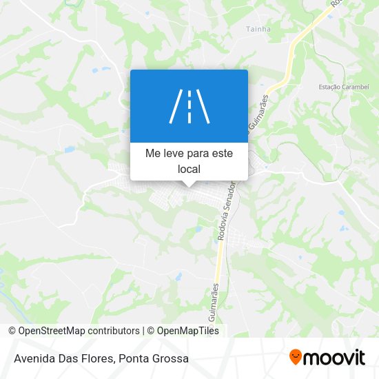 Avenida Das Flores mapa