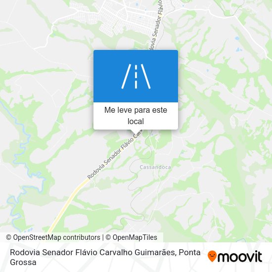 Rodovia Senador Flávio Carvalho Guimarães mapa