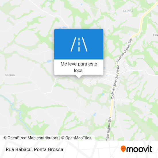 Rua Babaçú mapa