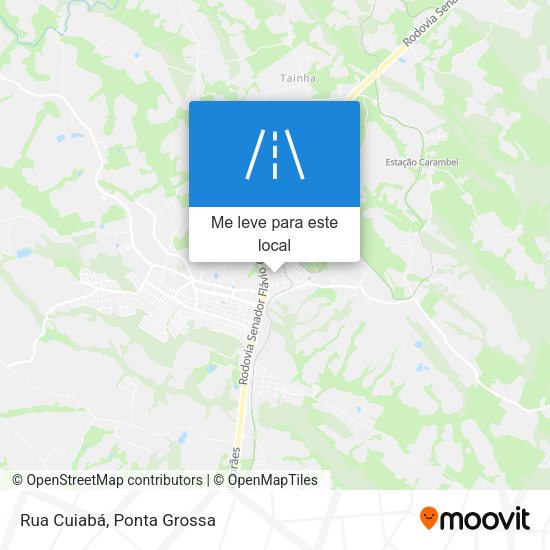 Rua Cuiabá mapa