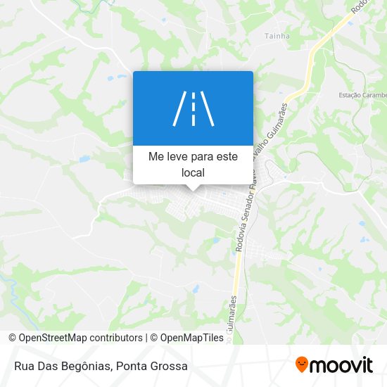 Rua Das Begônias mapa