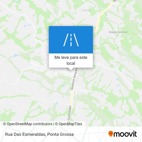 Rua Das Esmeraldas mapa