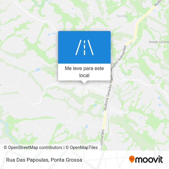 Rua Das Papoulas mapa