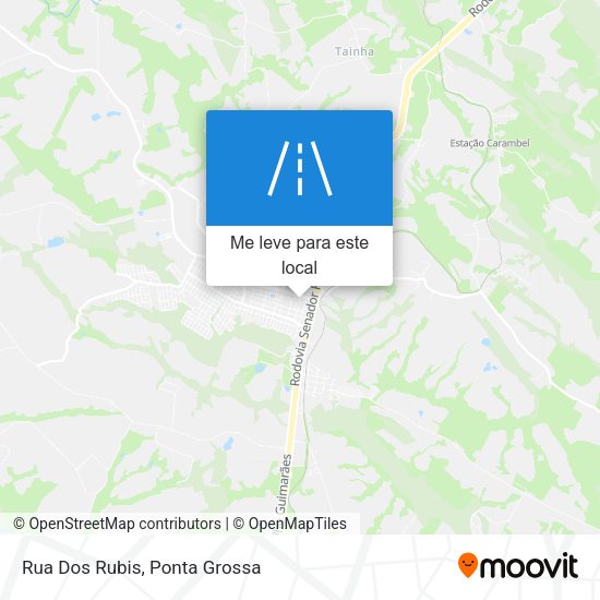 Rua Dos Rubis mapa